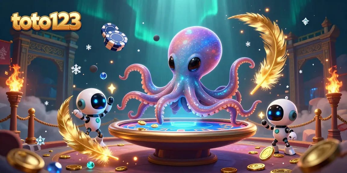 Engage with toto123 at a vibrant alien-themed poker game featuring a floating table and exciting actions.