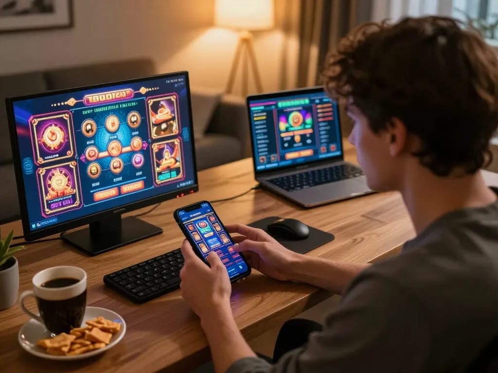 Main OKESlot Deposit Qris Tanpa Potongan memfasilitasi permainan online yang mulus dengan grafis yang menarik dan antarmuka pengguna yang mengasyikkan.