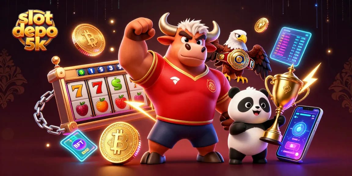 Experience excitement at slot depo 5k with vibrant characters and thrilling jackpot symbols.