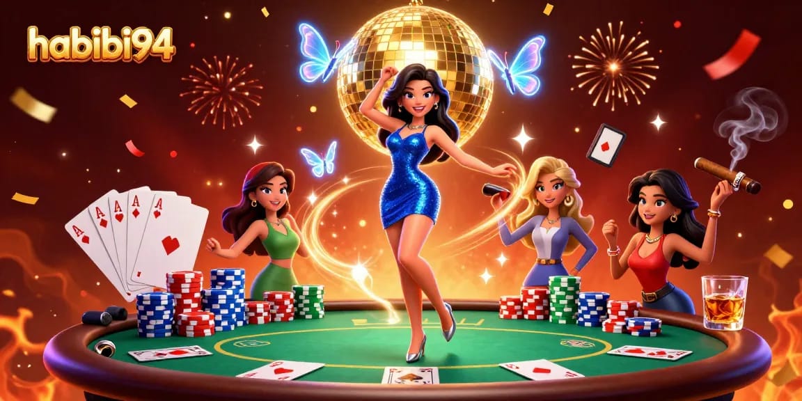 Experience the excitement of habibi94 with vibrant characters and dynamic casino elements.