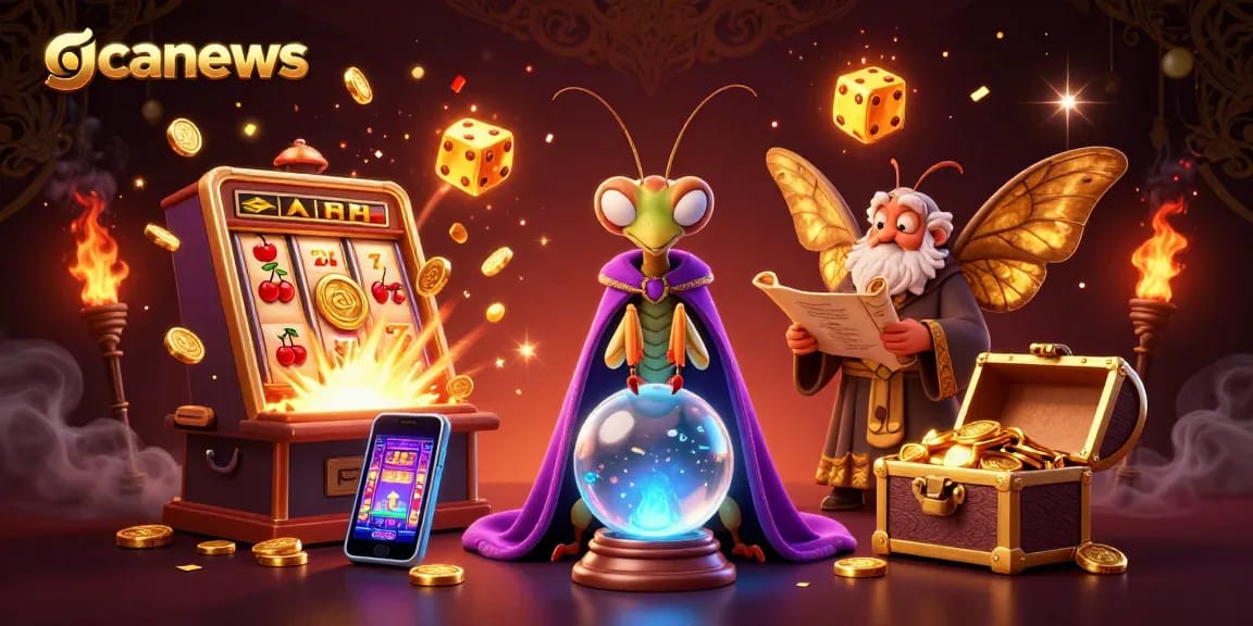 Experience the excitement of gcanews with this vibrant 3D casino illustration showcasing dynamic slot action.