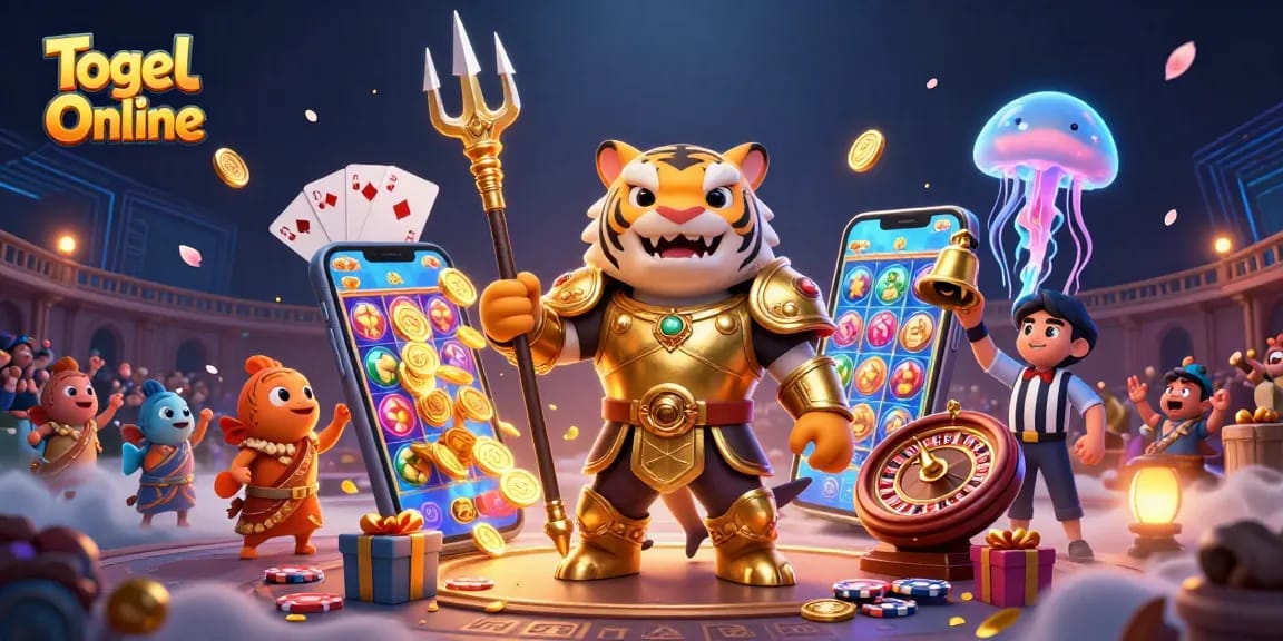 Experience the thrill of Togel Online with vibrant characters and immersive gaming elements.