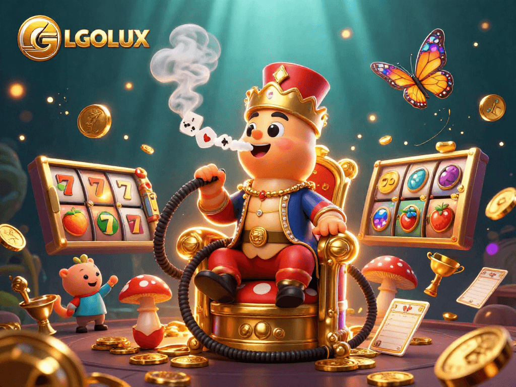Experience LGOLUX’s vibrant slot gaming environment featuring dynamic elements and engaging characters.