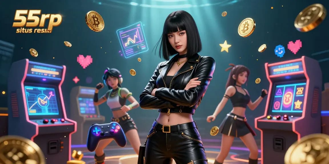 Engage with 55rp situs resmi's rich casino experience featuring vibrant arcade elements and dynamic visuals.