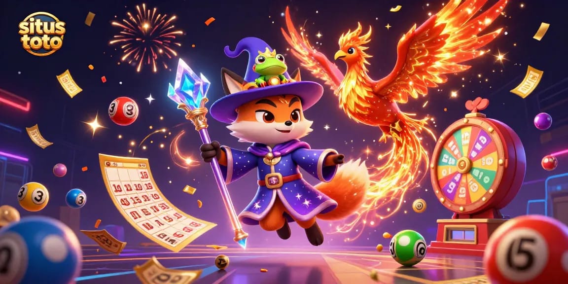 Bermain di situs toto dengan sensasi jackpot dan kemeriahannya penuh bola lotre berwarna-warni.