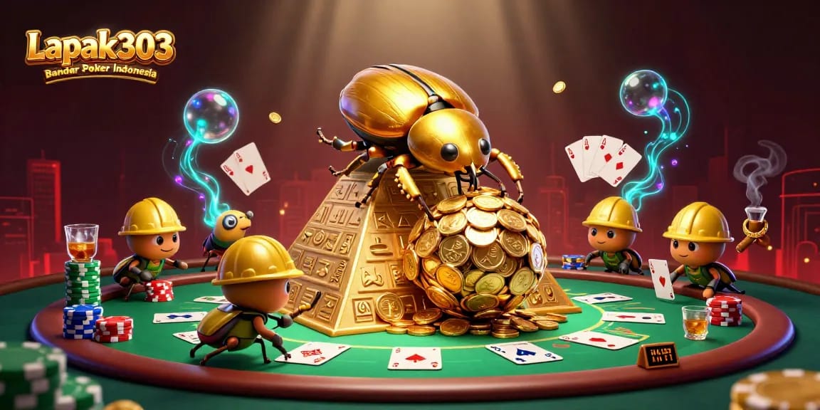 Permainan poker online di Lapak303 Bandar Poker Indonesia dengan karakter menarik.