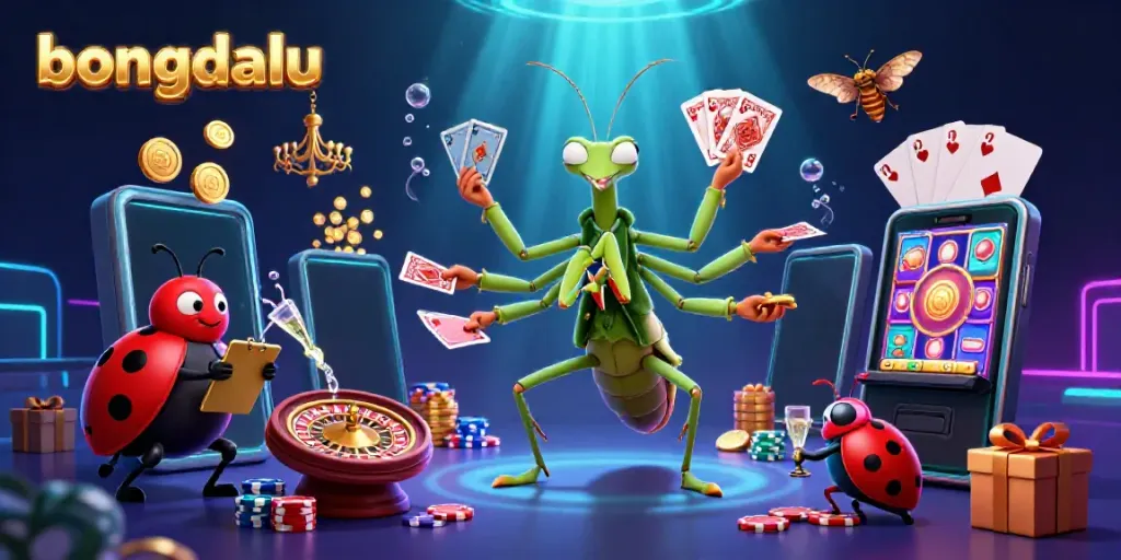 Bongdalu brings thrilling gaming visuals to life with vibrant characters and dynamic elements.