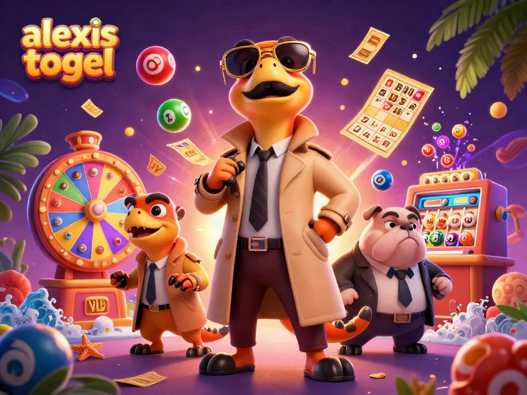 Menghadirkan pengalaman menarik alexis togel dengan raptor dalam jas dan elemen lotere yang meriah.