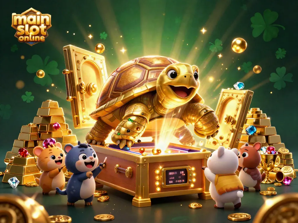 Play vibrant main slot online games with exciting golden characters and treasures.