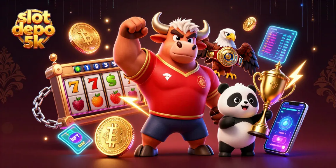 Experience excitement at slot depo 5k with vibrant characters and thrilling jackpot symbols.