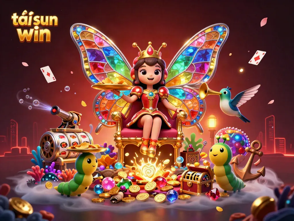Experience the thrill of tải sun win with vibrant colors and excitement in this captivating casino scene.