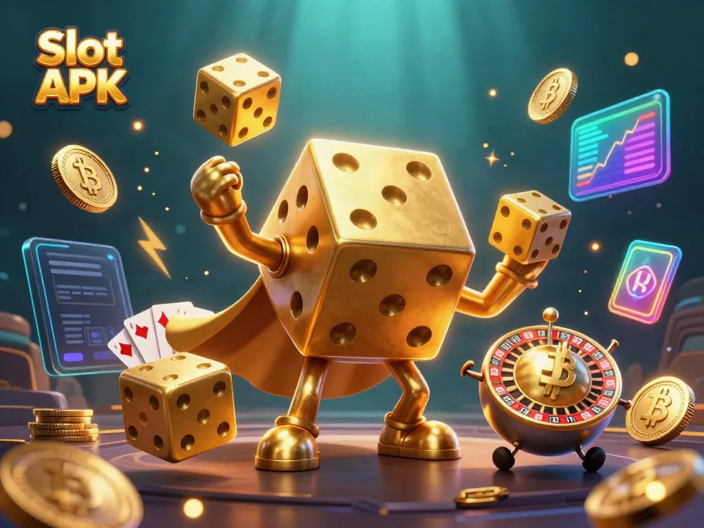 Engage with Slot APK's vibrant 3D casino experience, featuring dazzling characters and rich game elements.