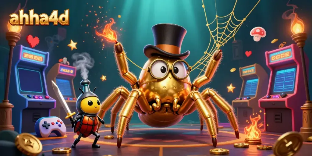Experience thrilling gameplay with ahha4d at the vibrant casino scene featuring dynamic characters and elements.
