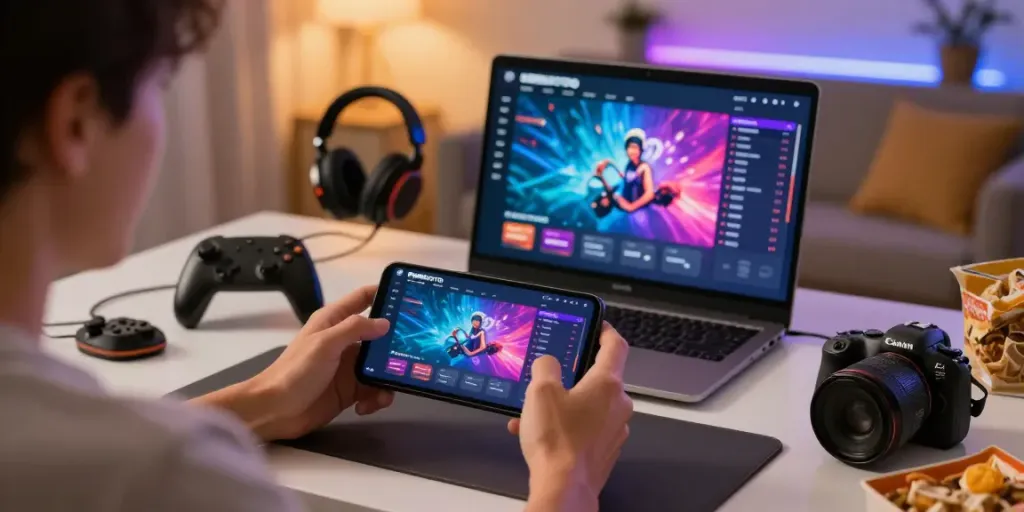 Pengguna SERIBUTOTO menikmati akses gaming lancar tanpa delay di perangkat mobile.