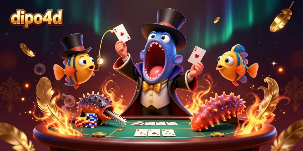 Engage with dipo4d in a vibrant scene of animated casino magic and excitement.