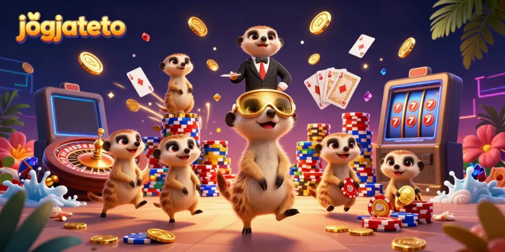 Experience the thrill of jogjatoto as meerkats run a vibrant casino with dazzling games.