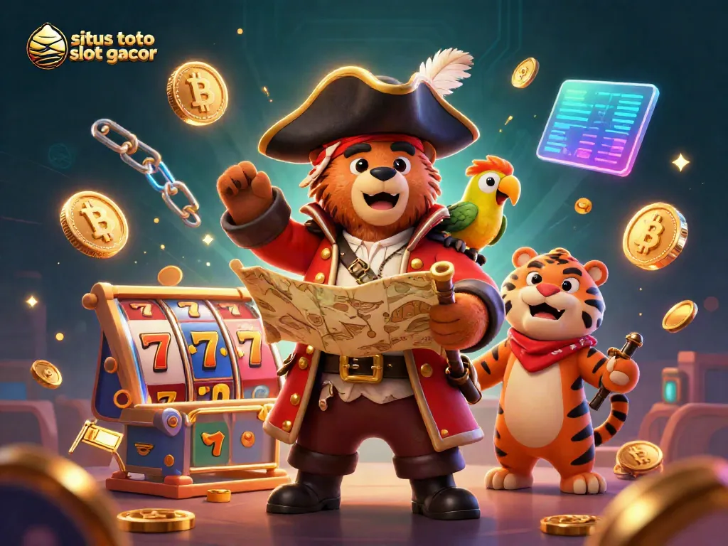 Rasakan keseruan bermain situs toto slot gacor dengan karakter kartun menggemaskan dan elemen kasino yang menarik.