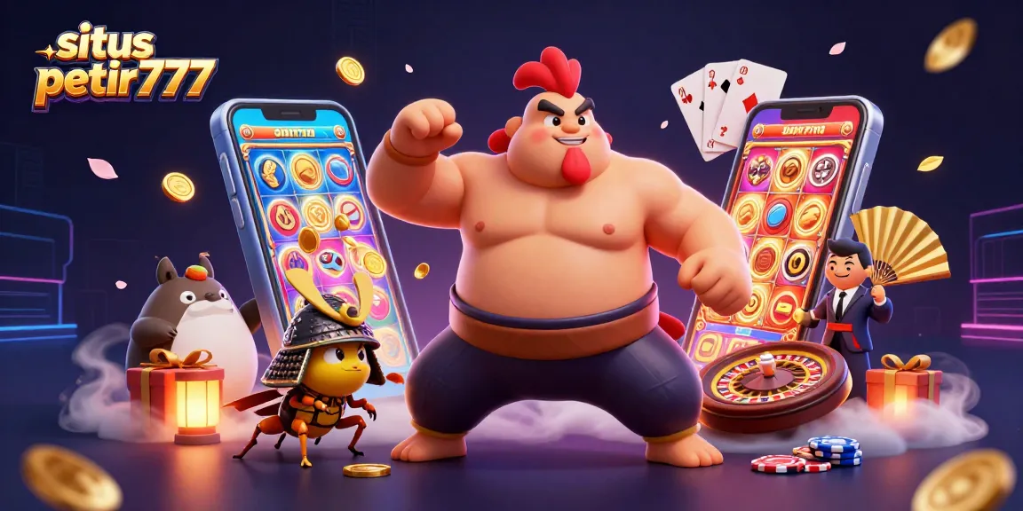 Experience the excitement of situs petir777 with vibrant casino characters and dynamic gaming elements.